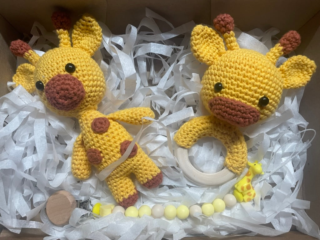 KIT DE APEGO 3 PIEZAS - JIRAFA