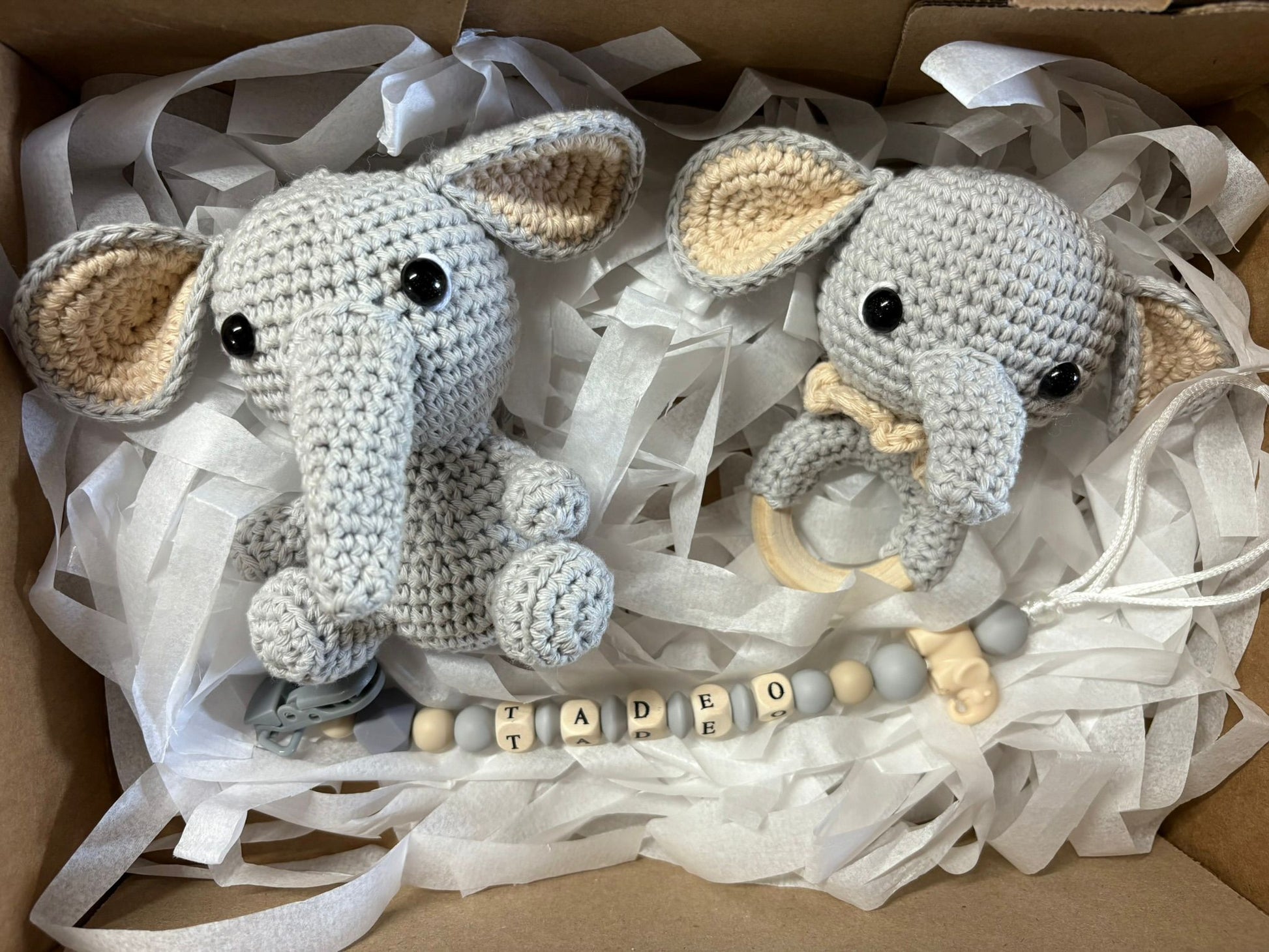 KIT DE APEGO 3 PIEZAS - ELEFANTE
